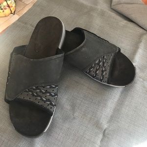 Women's Black Merrell Slide Sandals